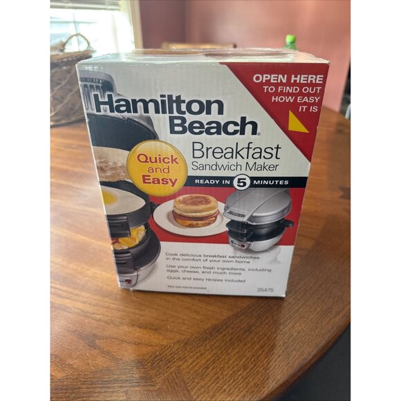 Hamilton Beach Breakfast Sandwich Maker NEW 25475 - Picture 7 of 7